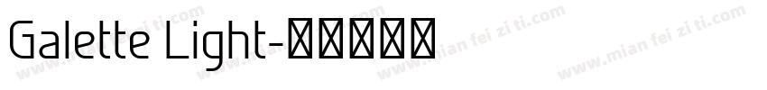 Galette Light字体转换
